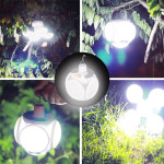 led 작업등 캠핑등 캠핑 램프 휴대용 USB 충전식 태양 야외 접이식 LED 전구 검색 조명 토치 정전 비상