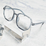 다크블루 패션안경 오각 패션안경테 안경테 심플