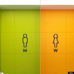 모던라인 Toilet 스티커 화장실 포인트스티커-블랙 KYR-W4C10D0