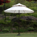 매직코리아 매직코리아 파라솔킹260 심플블랙베이스16kg 국산 야외파라솔