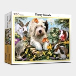 직소퍼즐 풍경 명화 털복숭이 친구들 150피스 PL278