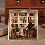 DIY 페이퍼 미니 라이프 미니어처 - 문라이트 뮤직