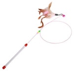 와이어 낚시대 깃털 고양이장난감 고양이놀이용품