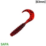 BF12 문구3 생활용품 싸파 소프트 루어웜 씨테일그럽 레드펌프킨