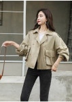애니율 여성 봄 가을 캐주얼 바람막이 숏 자켓 G6374