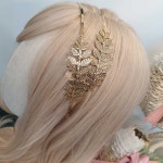 월계관 셀프웨딩 나뭇잎 머리띠