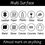 1 3 5 Pcs 흰색 마커 펜 2 유성 방수 젤 DIY 낙서 스케치 편지지 쓰기 학교