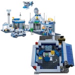 반바오 조립블록 경찰서 대형 모형 만들기