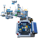 반바오 조립블록 경찰서 대형 모형 만들기