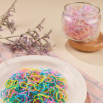 천사소녀 유아 머리끈 TPU 고무줄 50g 원색