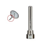 온도계 웰 100L 황동-크롬도금