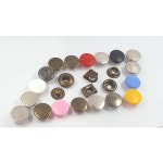 성민상사 링 민무늬 도트단추 10set 엔틱골드 흑니켈 1개