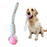 펫투유 우쭈쭈 덴탈 로프볼 뼈모양 훈련용 장난감