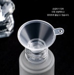 투명 미니 플라스틱 소분용 손잡이 깔때기 DD-10288