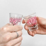 벚꽃 소주잔 집들이 선물 술잔 자취생 필수템 본상품선택