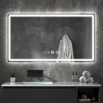 화장실 조명 인테리어 벽걸이형 사각 LED거울