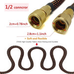 물 호스 30M 고압 Pvc 릴 확장 가능한 이중 금속 커넥터 정원 농장 관개 세차장에 대 한 마법의 파이프