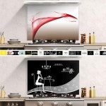 아카시아리빙 주방 아트보드 600x600 아트글라스 아트월액자 강화유리 벽