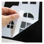 빅 대형 인테리어모던스티커 눈내리는마을 B1HI-6004L