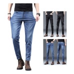 키밍 남자청바지 슬림 일자 스판 테님 팬츠