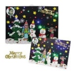 스쿨문구 겨울 LED 캔버스 액자2 diy 만들기