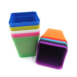 사각 플라스틱 화분 소형 다육이 칼라