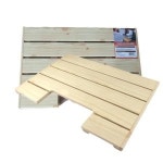 우드 욕실발판 앞트임 변기발판 논슬립 플라스틱 욕조 욕실