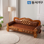 동서가구 동서가구 루가 프리미엄 소나무원목 고급 가죽 황토볼 카우치 흙소파 DF643463