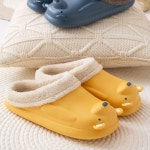 겨울 방한 털 슬리퍼 사무실 거실 겨울 실내화 북극곰