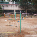 중앙 배드민턴지주 고정식 1조 m 철제60 3 JA4-3 H1550