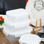 실용적인 일본산 레이카 밀폐용기세트 4style 원형