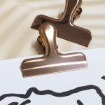 디자인 메탈 집게 로즈골드