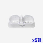 넓은 물빠짐 뚜껑 손잡이 비누대 2칸 x5개 비누홀더