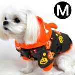 펫 의상 할로윈 코스튬 펌프킨 인쇄 후드 M
