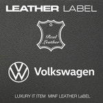 MINIF 한스클럽 - VOLKSWAGEN Leather LaBeL 가죽 주차알림판 전화번호판 MFLL04