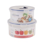 금호화학 코미코모 손잡이 원형 밀폐 용기