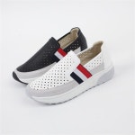 론다 사각펀치 세무패치 밴딩 키높이 스니커즈 J0039