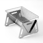 1-2인용 숯불 미니 화로대 접이식 캠핑 석쇠그릴