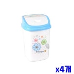 정사각 스윙뚜껑 휴지통 21 5x21 5x32 x2개