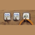 강력 접착 사각행거 중 3P 접착식걸이 미니행거