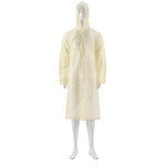 듀플렉스 듀플렉스 듀플렉스 다회용 우의 황색 땡땡이EVA 우비