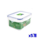 플라스틱 간편용기 직사각 1 3L x10개 음식보관