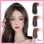 생머리 부분가발 풍성한 헤어 인조가발 똑딱이 간편 자연스러운 10센치 적당한 길이 고열사