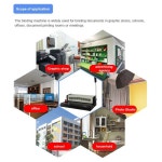 다리미 링 바인딩 기계 루즈 리프 다리미 링 펀칭 기계 이중 코일 수동 와이어 바인딩 기계 W12m 34 홀