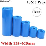 1미터 파란색 18650 Lipo 배터리 PVC 열 수축 튜브 팩 너비 절연 필름 랩 리튬 케이스 케이블 슬리