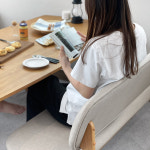 로포텐 올라 원목 6인용 식탁 세트 낮은 식탁 1700 의자3 벤치