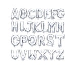 파티용품 은박 이니셜 알파벳 풍선 소형 1P