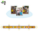 가꿈 미아방지 인솔띠 두줄 기차 6인용 인디언 띠 NO 332 유아 질서교육 안전용품