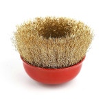 녹 부식제거 컵형 와이어브러시 컵브러쉬 x10개 철솔