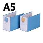 문화 A5 파이프바인더 100x70mm 군타입 하늘 B875-6A